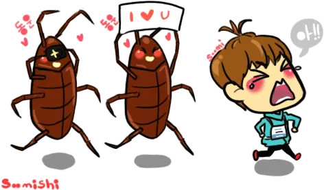 Omg Two Cockroaches Having Sex U2014 Steemit Kawaii Cockroaches Png Cockroach Transparent