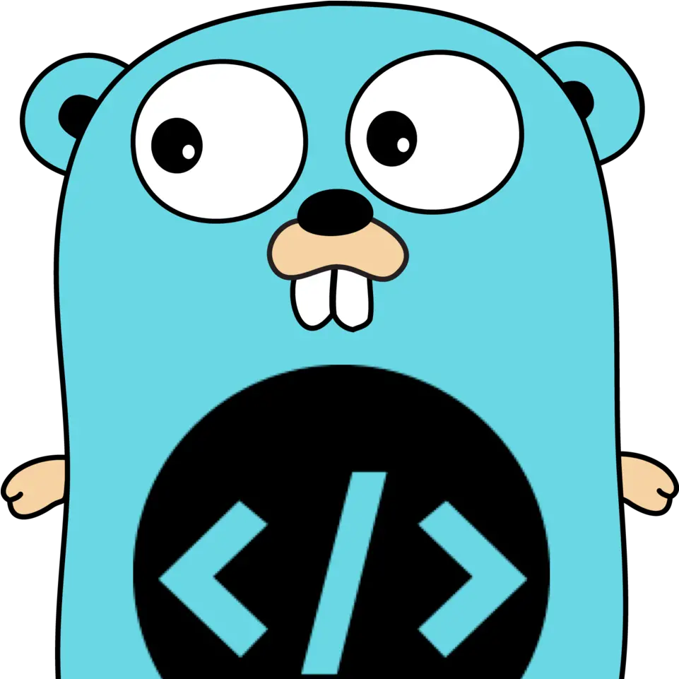 Draw Gir With A Cupcake Clipart Golang Gopher Png Gir Png