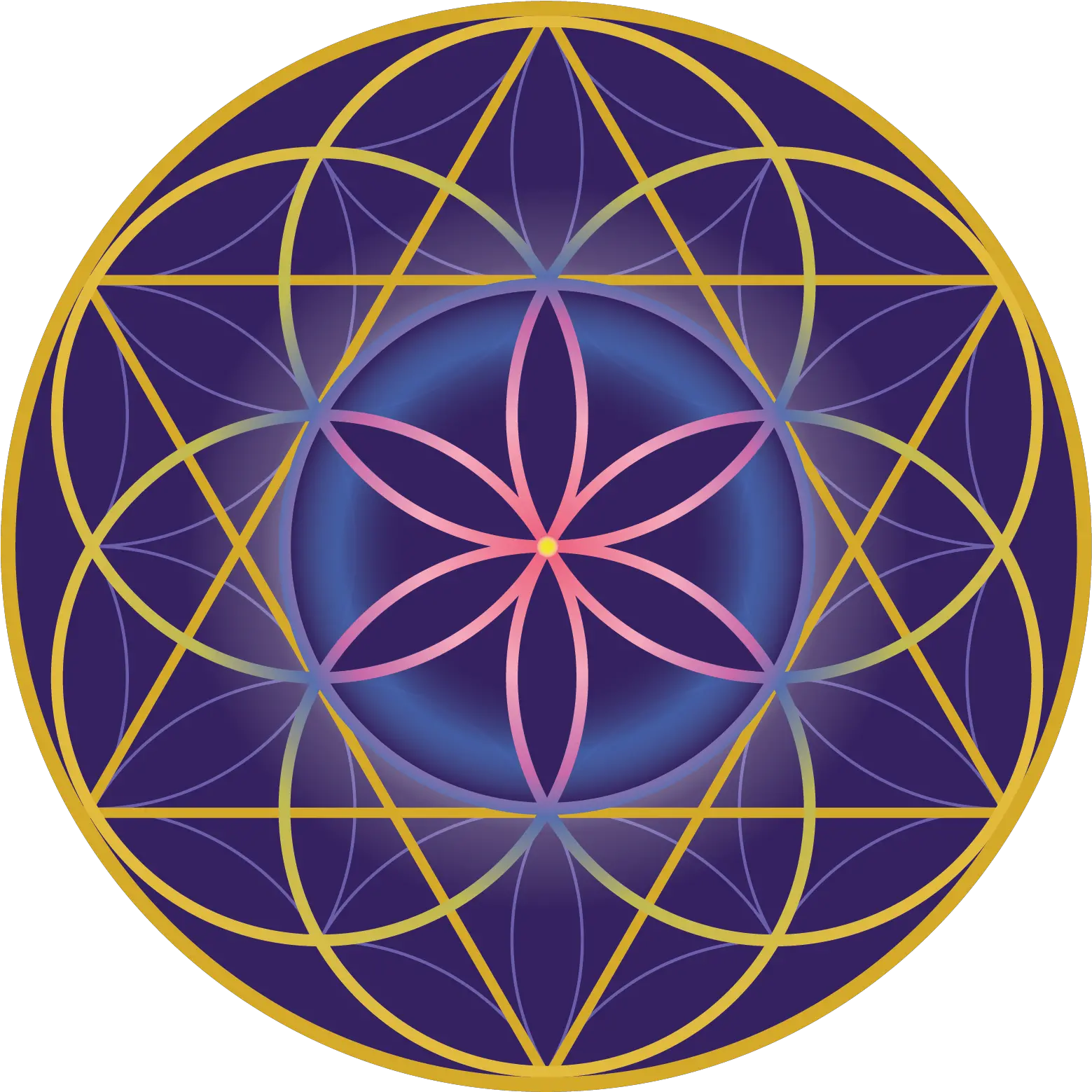 Life Sacred Geometry Crystal Grid Png Seed Of Life Png