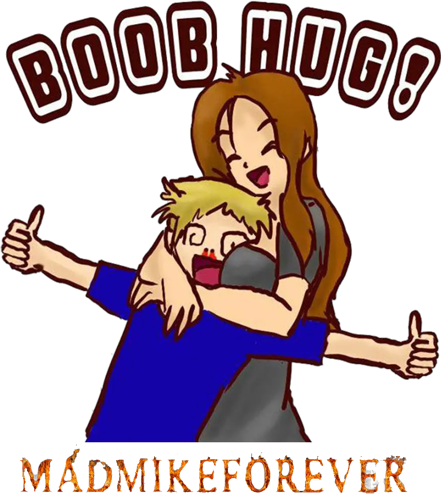 Boobs Png Boob Hug Hug Png