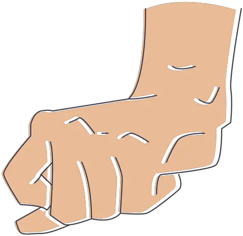 Fist Hand Fingers Illustration Transparent Png U0026 Svg Chair Back Of Hand Png