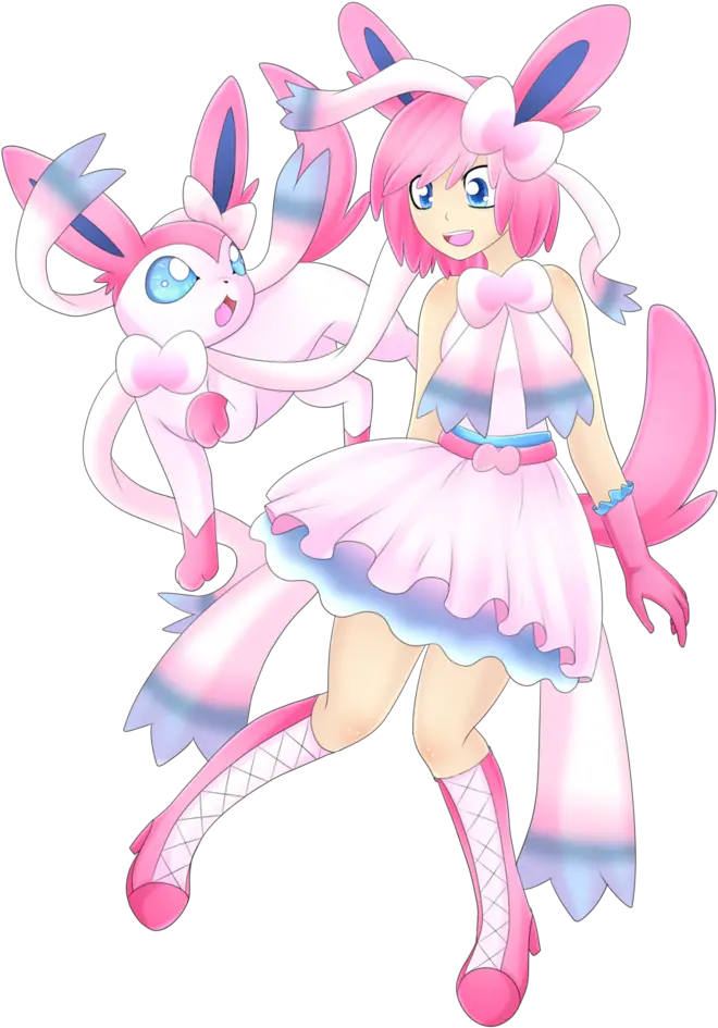 Download Hd Png Gijinka Sylveon Transparent Png Image Fictional Character Sylveon Transparent