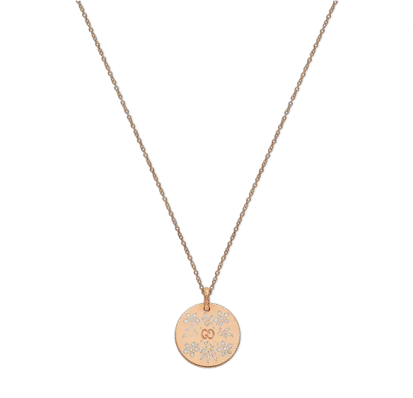 Gucci Jewelry Icon Blooms Necklace Radcliffe Jewelers Locket Png Gold Chain Transparent