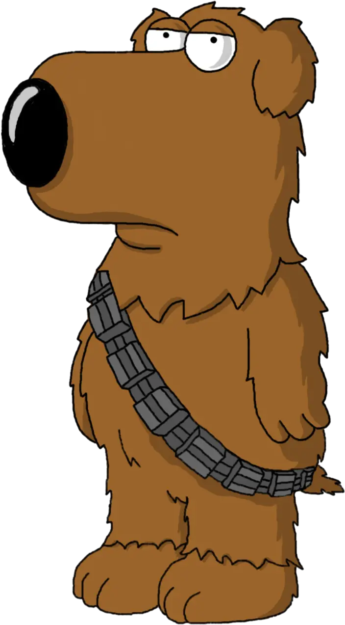 Star Wars Brian As Chewbacca Clipart Family Guy Star Wars Brian Png Chewbacca Png