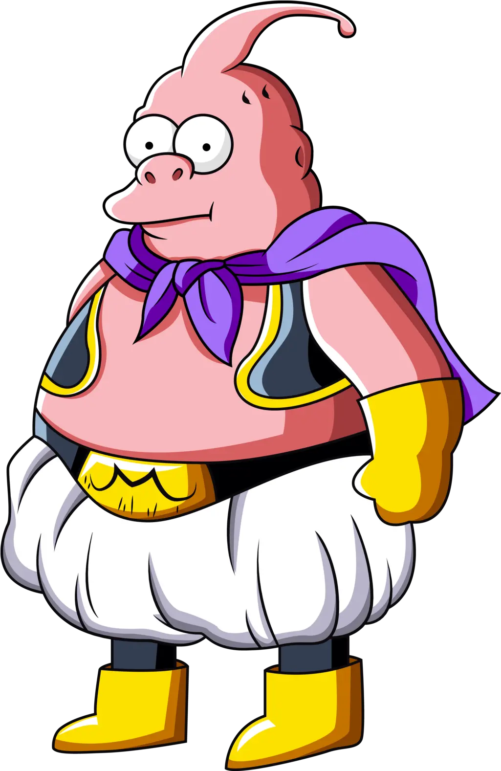 Download De Kid Majin Buu Homer Majin Buu Png Kid Buu Png