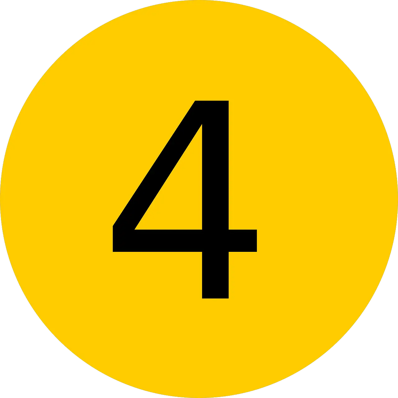 Four Number 4 Symbol Ttc Line 1 Png 4 Png