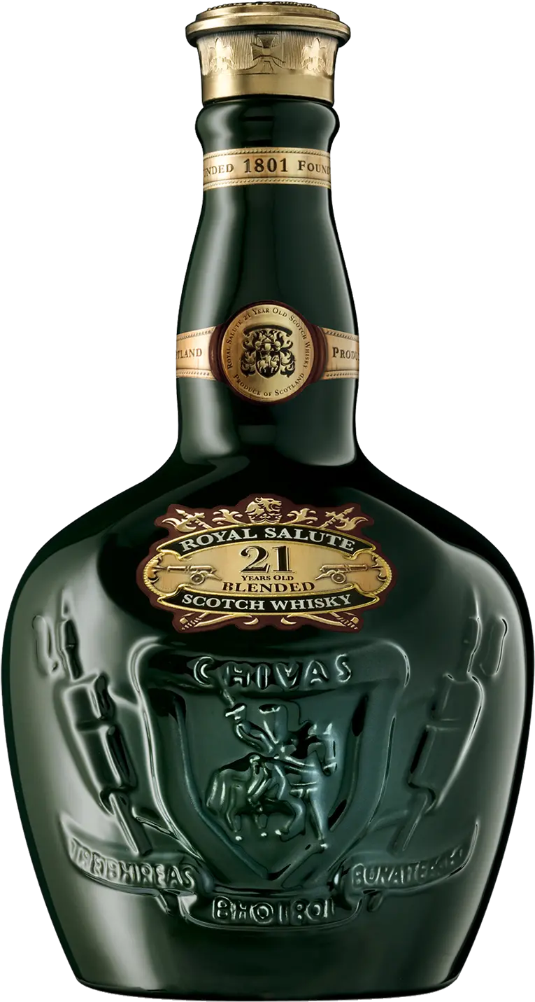 Royal Salute Scotch Whisky Emerald Ceramic Mini 50ml 21 Year Old Rare Royal Salute 100 Png Chivas Regal Icon