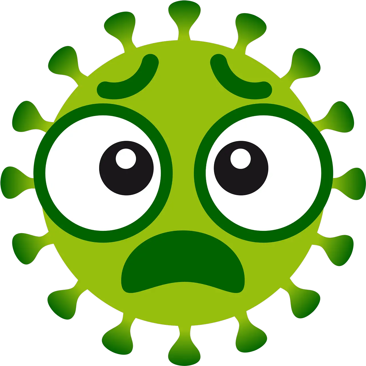 Coronavirus Emoji Fear Corona Virus Bild Grün Png Fear Png