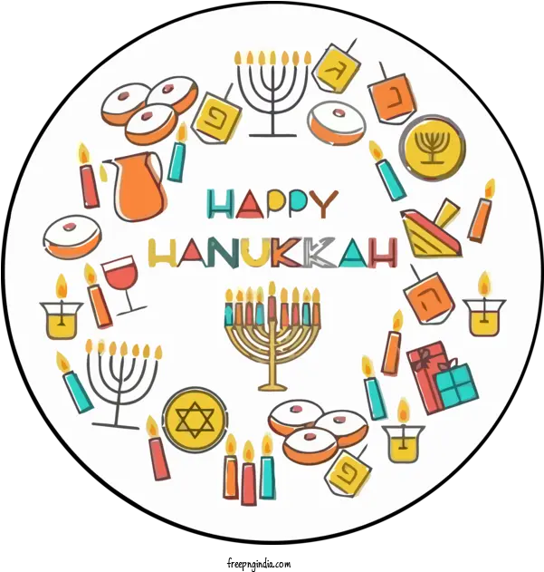 Hanukkah Sharing Circle Icon For Happy Happy Hanukkah Stickers Png Saint Valentine Icon