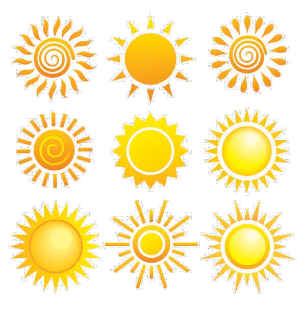 Sun Black And White Png