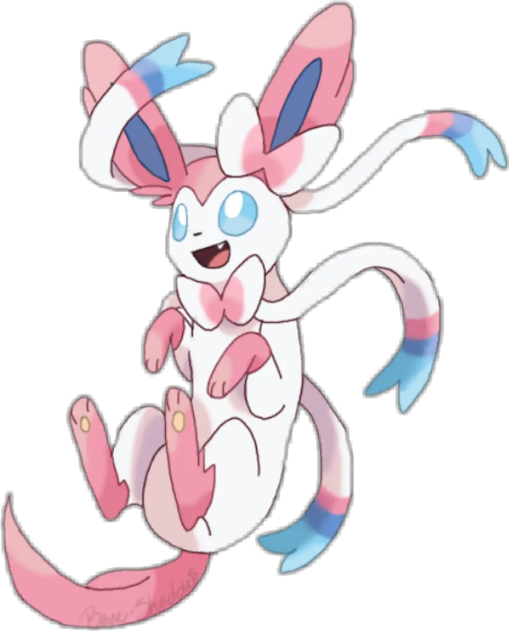 Alolan Vulpix Sylveon Transparent Png Download Original Sylveon And Alolan Vulpix Sylveon Png