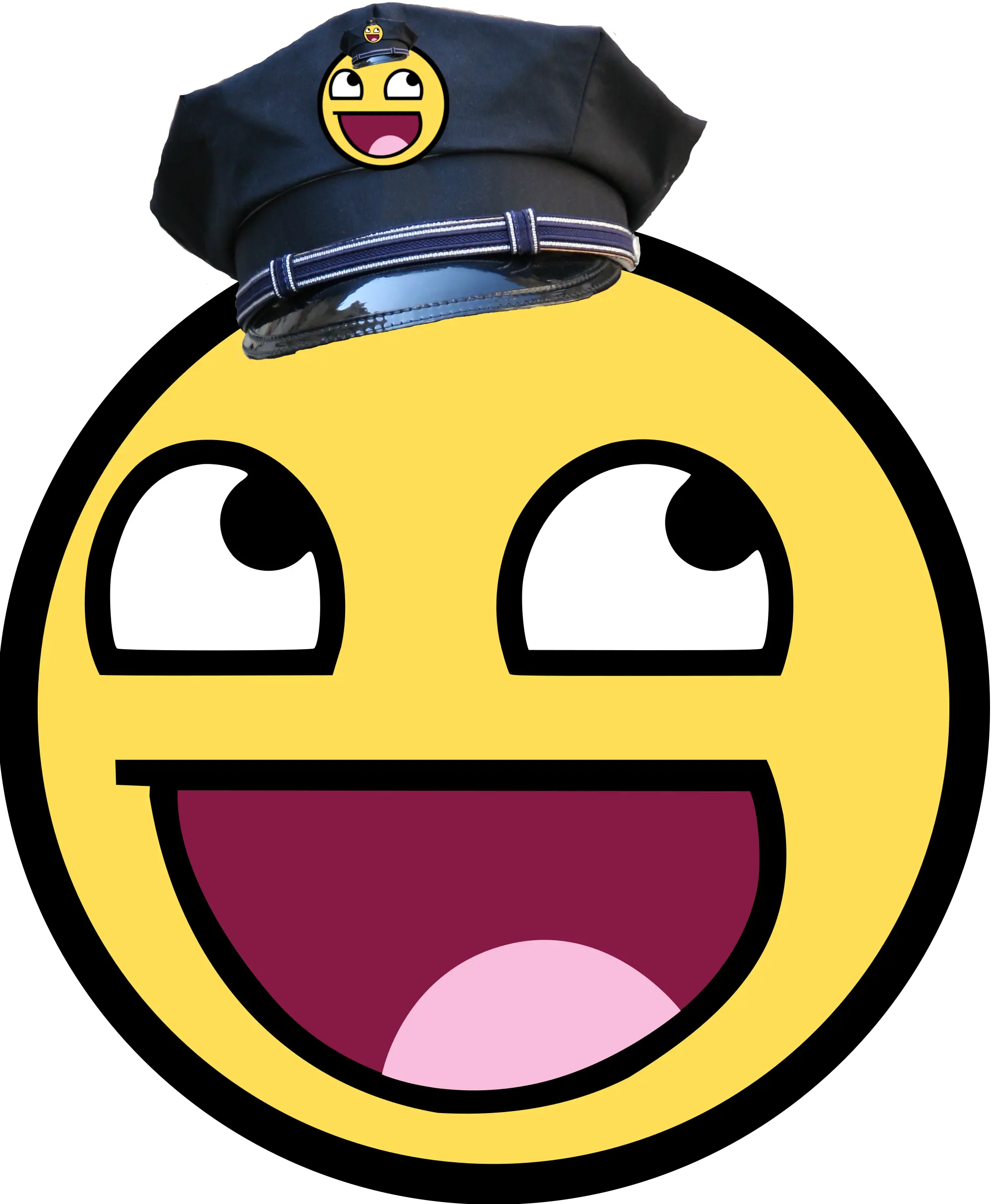 Filewikifun Police Smileypng Wikipedia Super Happy Face Roblox Chuck Norris Png