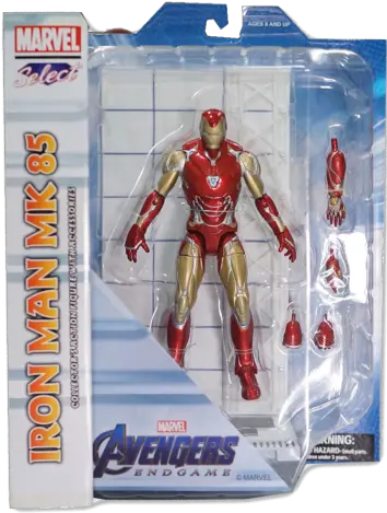 Gifts Greetings Diamond Select Toys Marvel Select Avengers Endgame Iron Man Mk 85 Png Dc Icon Harley Statue