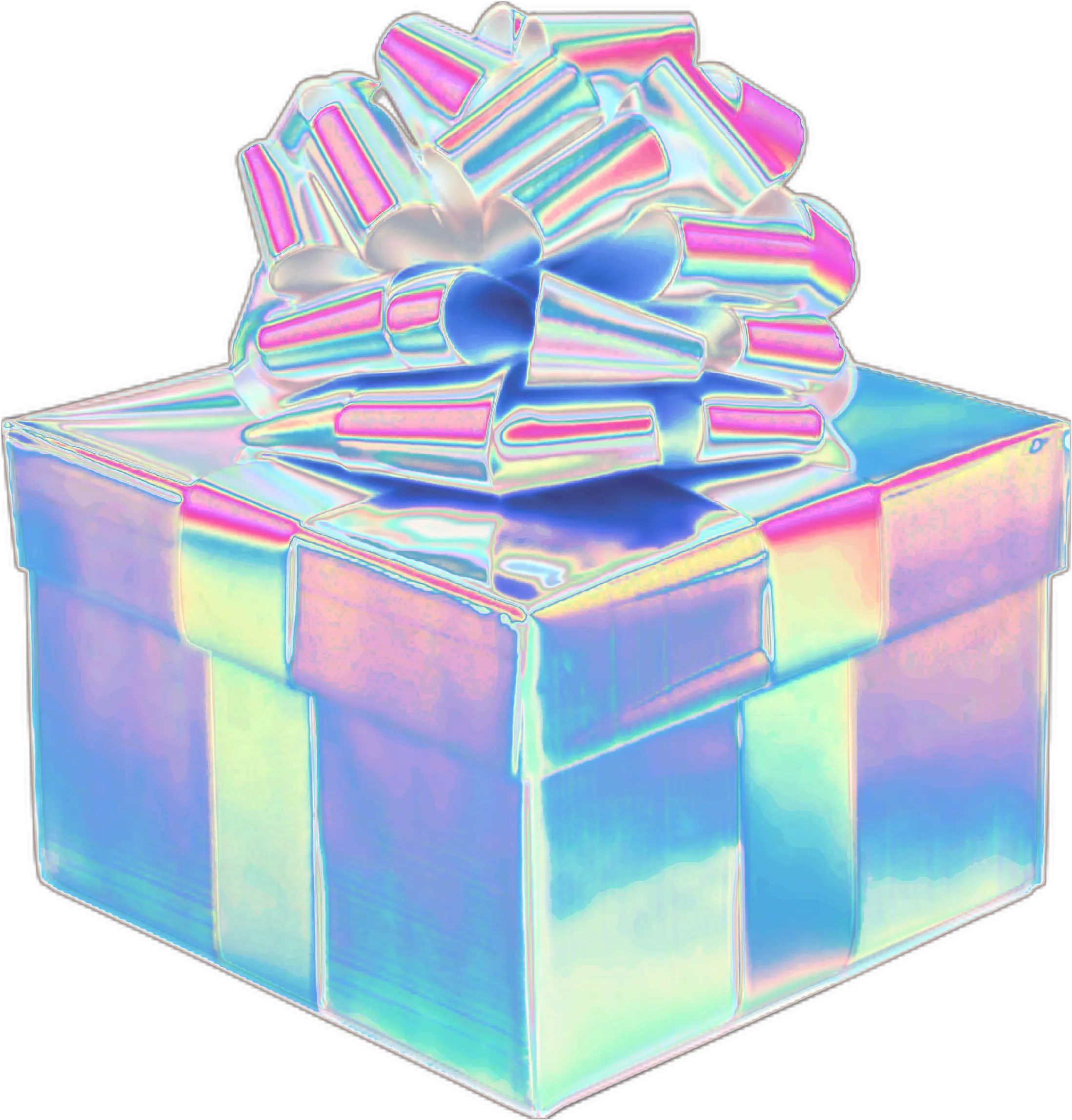 Holodaze Holo Holographic Gift Present Christmas H Box Png Present Transparent Background