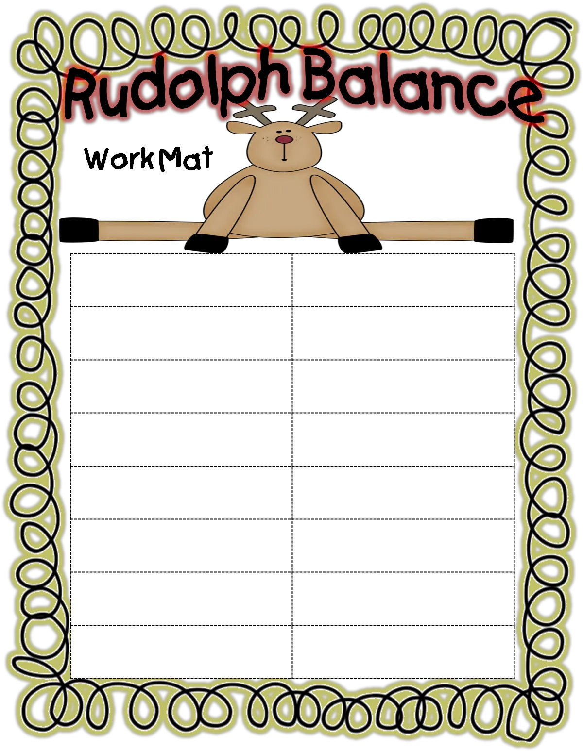 Rudolph Characters Png Balancing Addition Equations 1st Grade Christmas Rhyming Words Activity Png