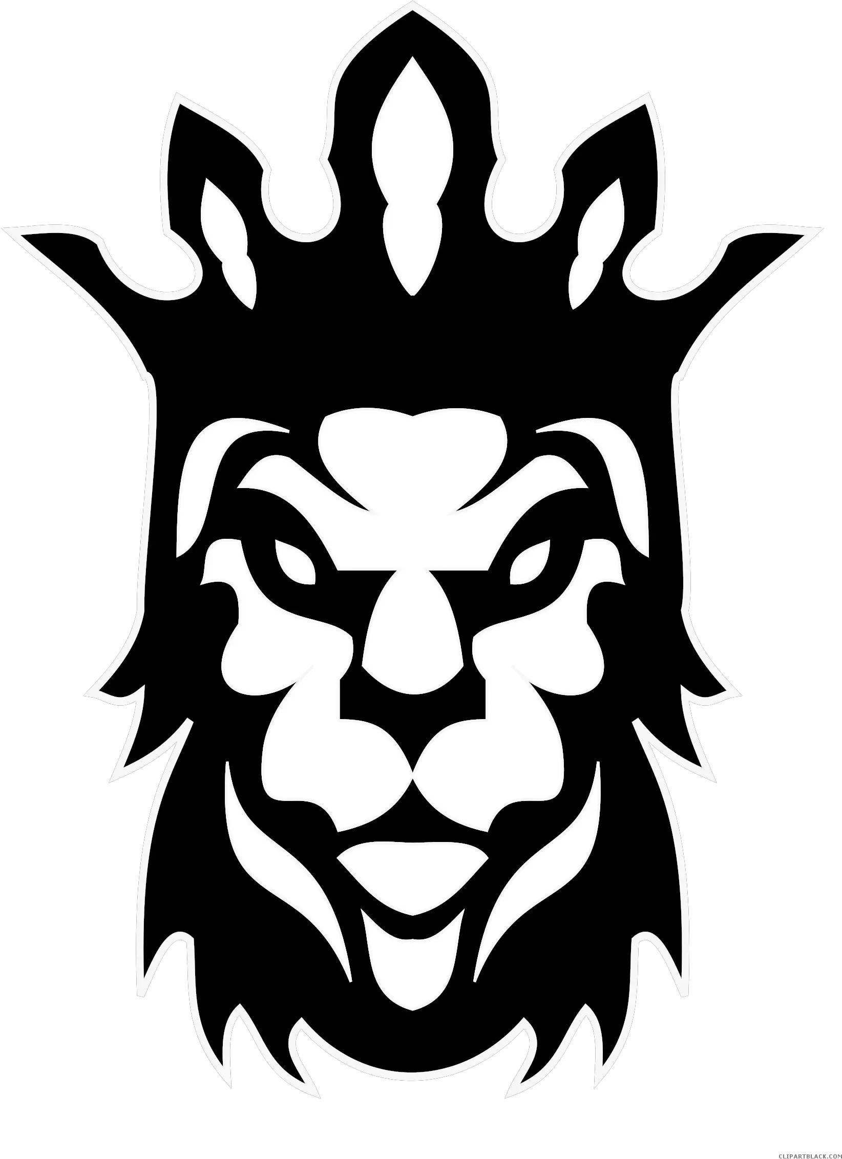 Lion Animal Free Black White Clipart Images Clipartblack Black Lion Icon Png Tribal Png