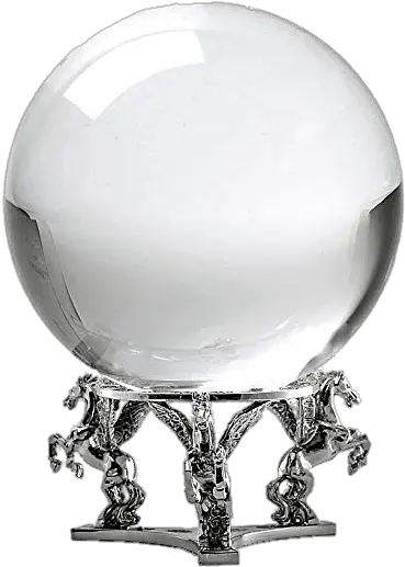 Crystal Ball For Fortune Teller Silver Crystal Ball Png Crystal Ball Png