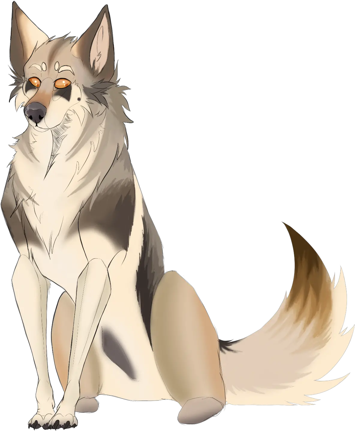 Sitting Man Wolfdog Png Sitting Man Png