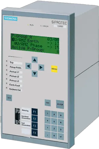 Transformer Differential Protection U2013 Siprotec 7ut612 Siemens Motor Protection Relay Png Transformers Transparent