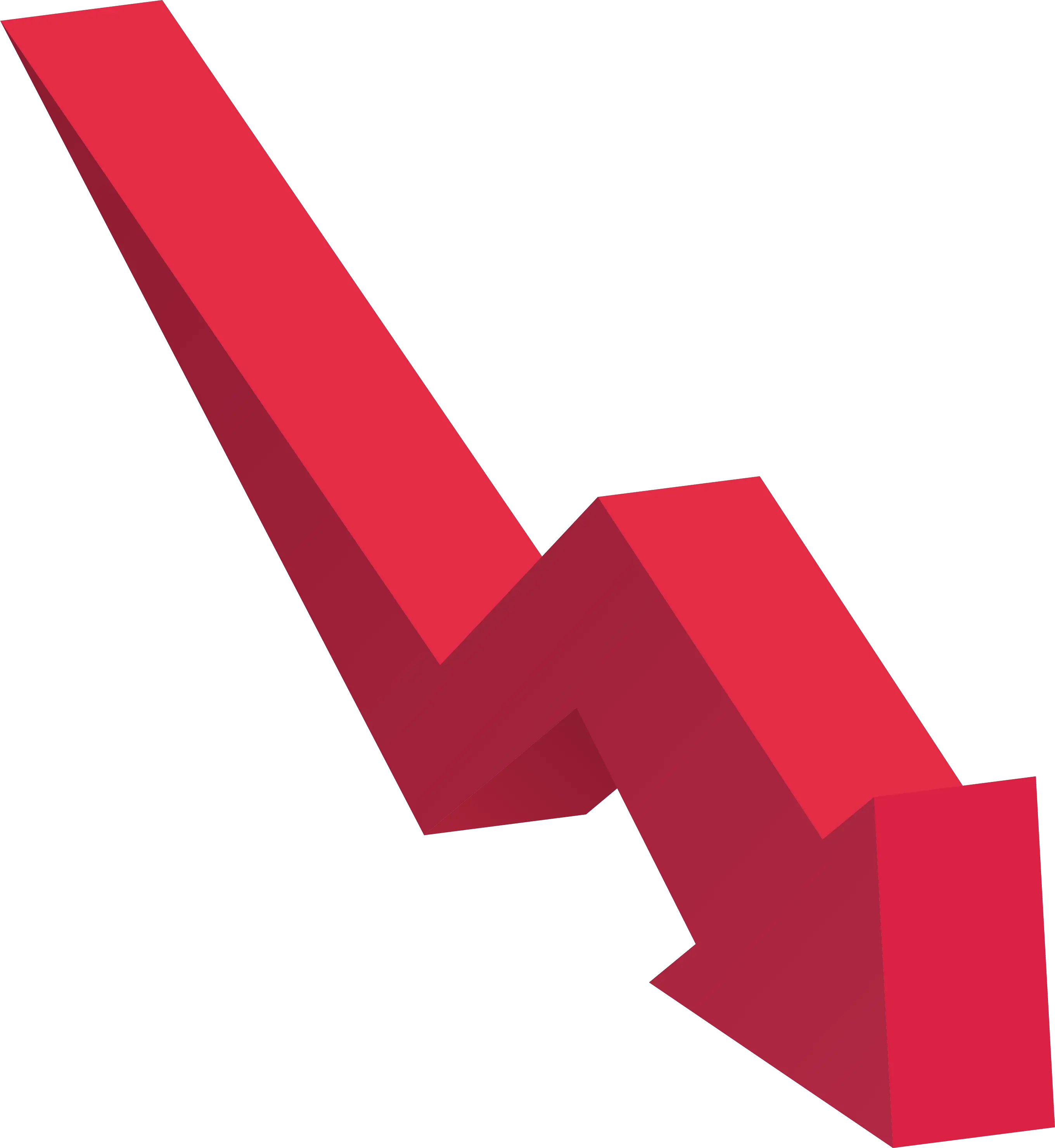 Red Arrow Curve Png