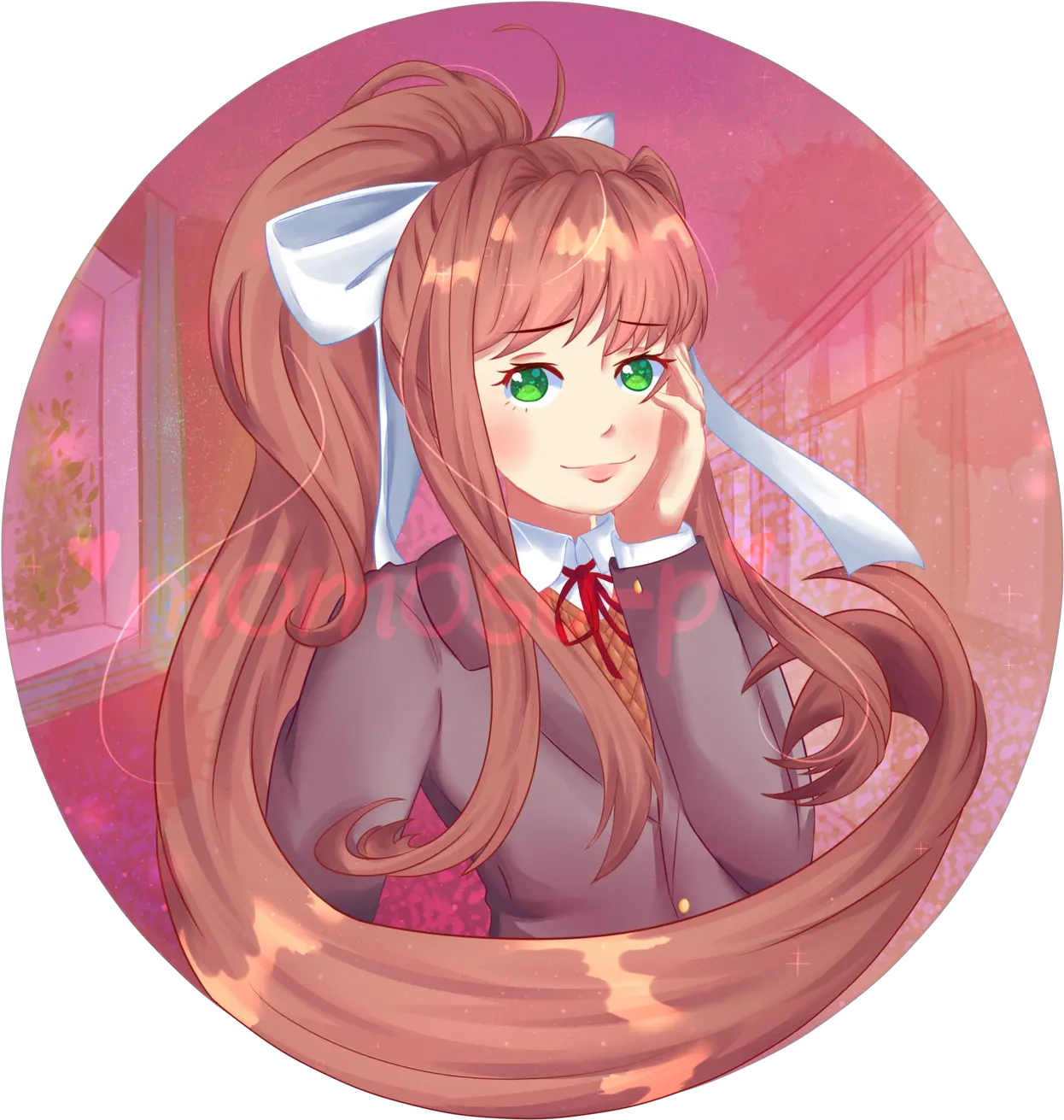 Download Hd Monika Just Doki Doki Doki Literature Png Monika Png