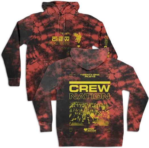 Crew Nation Hoodie Twenty One Pilots Twenty One Pilots Crew Nation Hoodie Png Twenty One Pilots Png