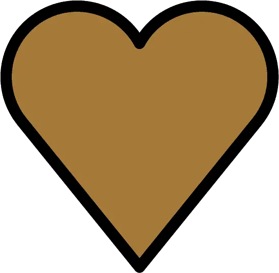 Brown Heart Emoji Clipart Heart Png Heart Emoji Transparent