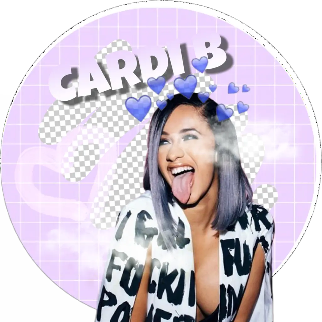 Download Hd Cardi B Cardib Bartiercardi Cardi B Tongue Out Png Cardi B Png