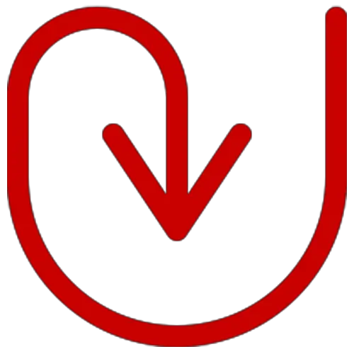 Arrow Down Symbol Png Red