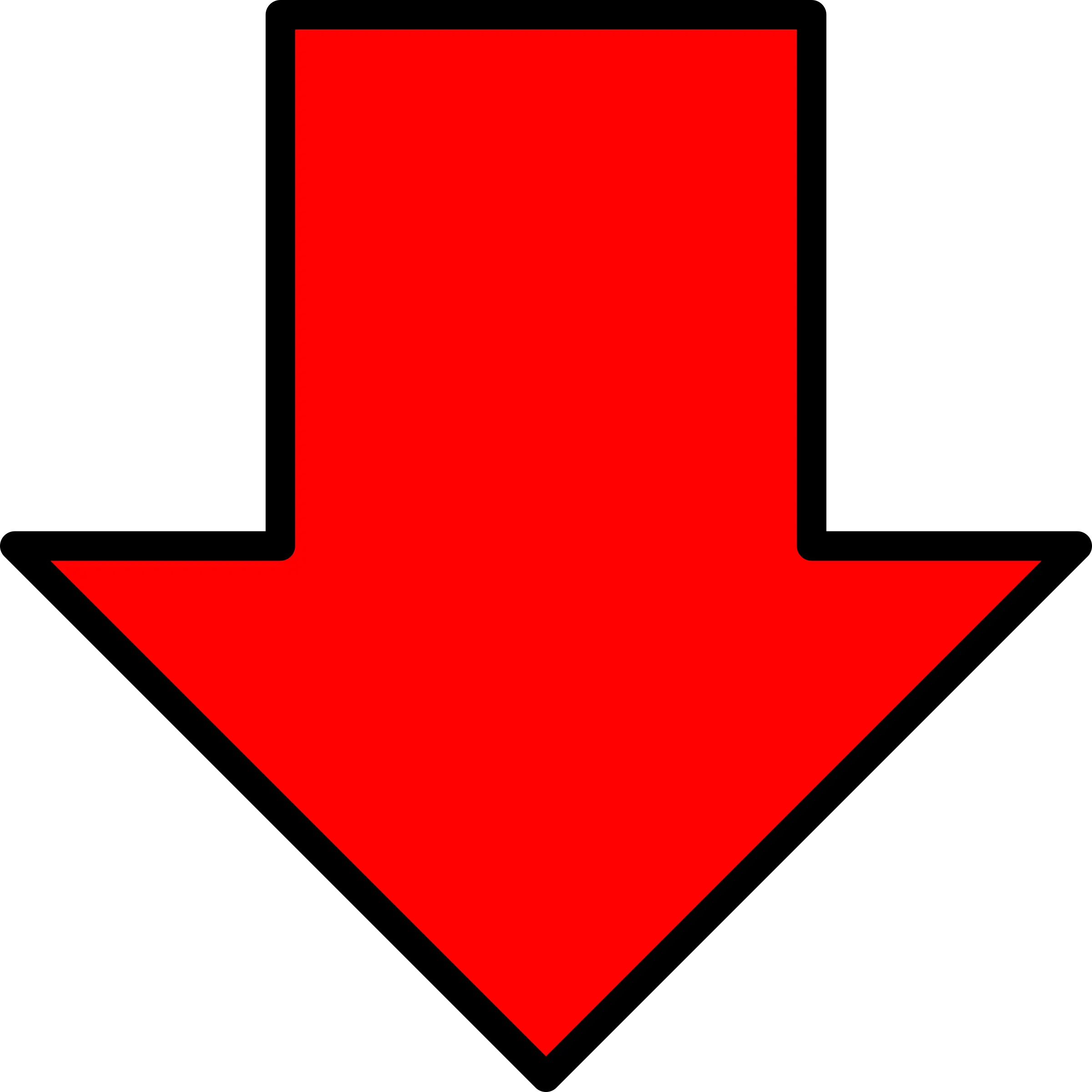 Red Arrow White Outline Png