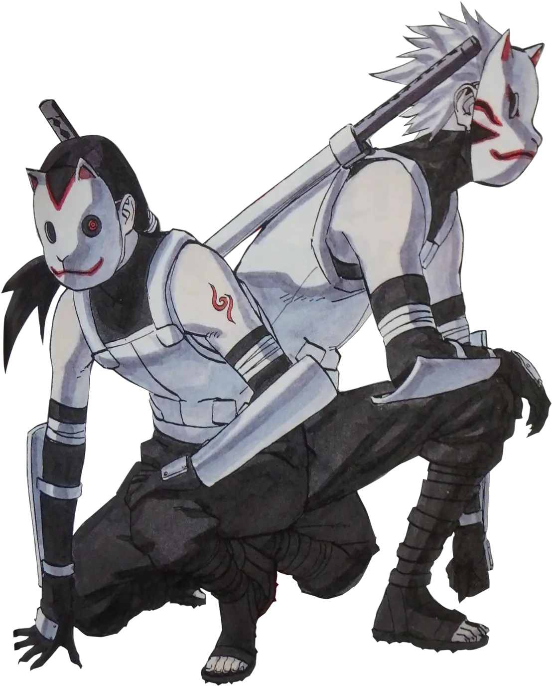 Anbu Itachi Png Anbu Kakashi And Itachi Itachi Png