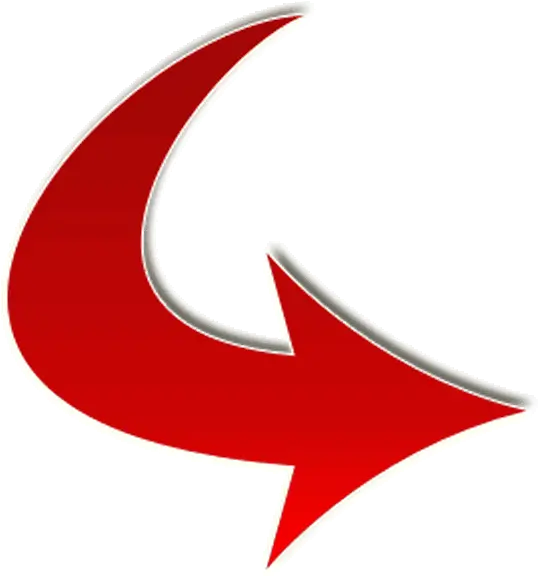 Red Arrow Curved Png