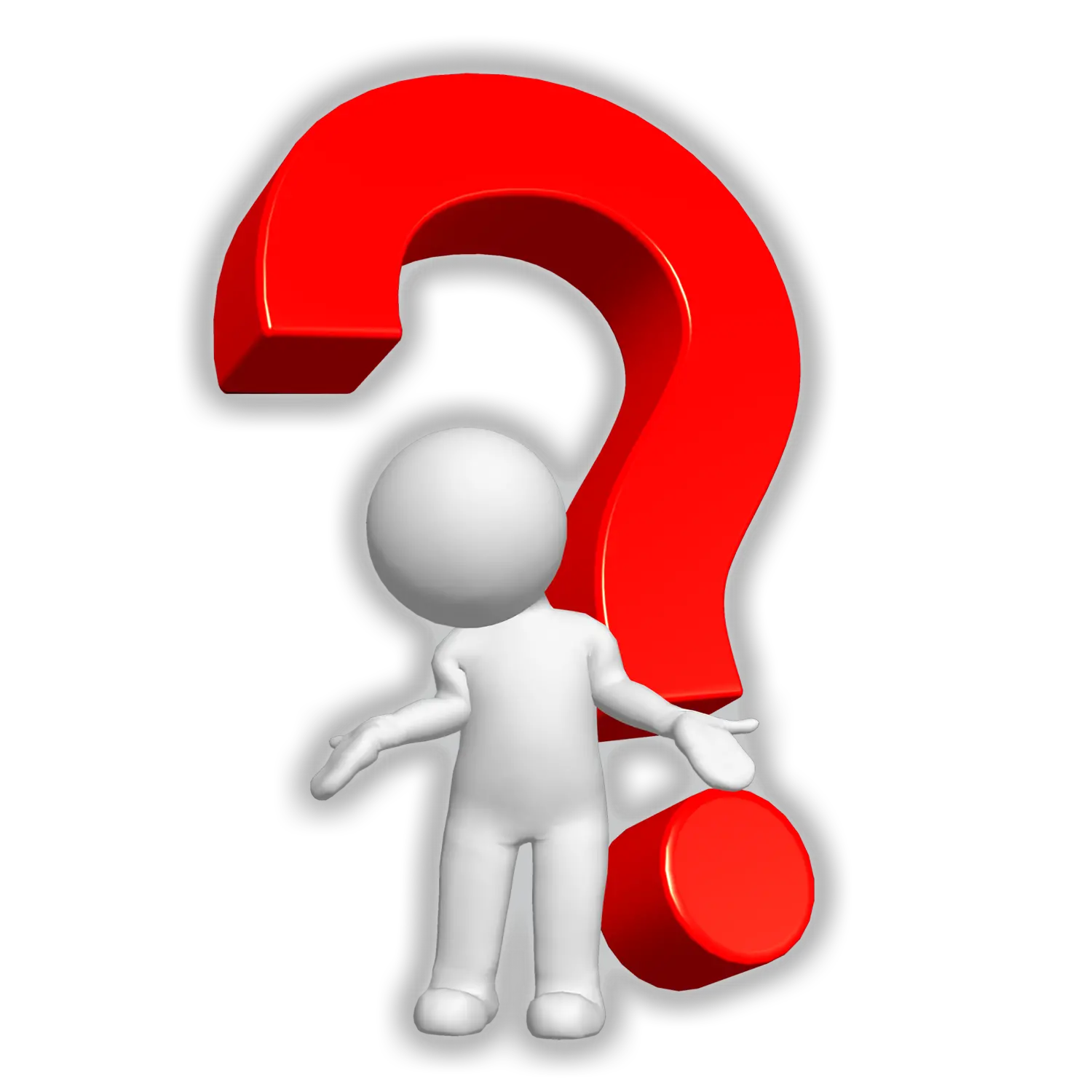 Person With Question Mark Png