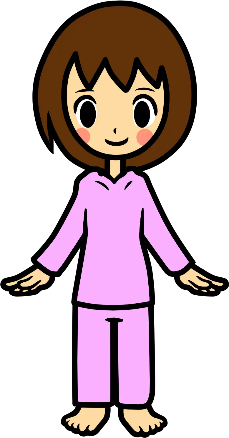 Download Pajamas Clipart Girl Pajama Girl Rhythm Clipart Girl In Pajamas Png Heaven Png