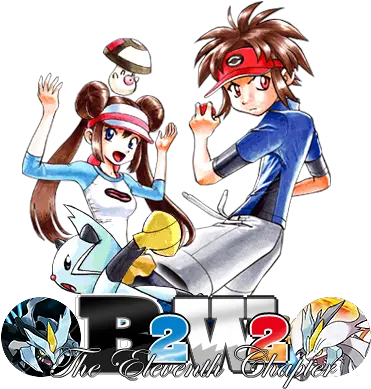 Pokémon Special Black 2 U0026 White 2 Saga Pokemon Adventures Black 2 And White 2 Png Pokemon Logo Black And White