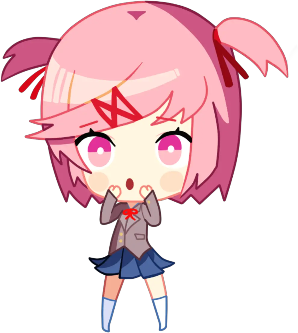 Ddlc Sticker Transparent Png Clipart Doki Doki Literature Club Natsuki Poem Doki Doki Literature Club Logo Png