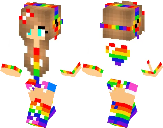 Minecraft Skin Minecraft Girl Skin Heart Png Minecraft Heart Transparent