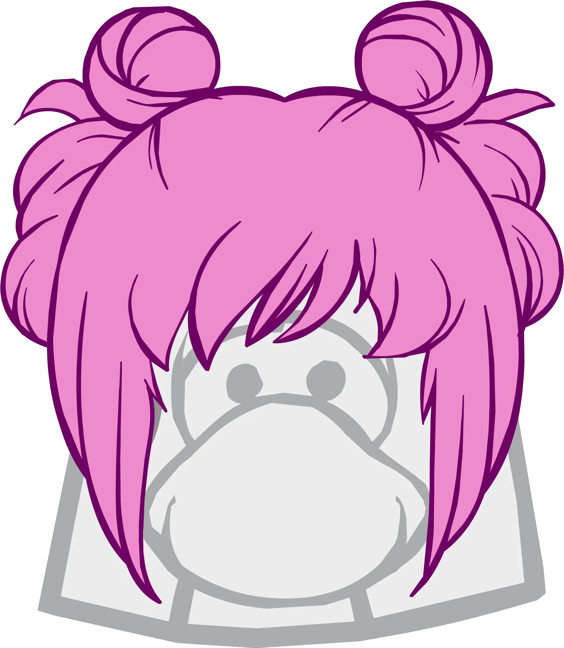 The Curly Pie Club Penguin Wiki Fandom Princess Leia Hair Cartoon Png Wig Icon