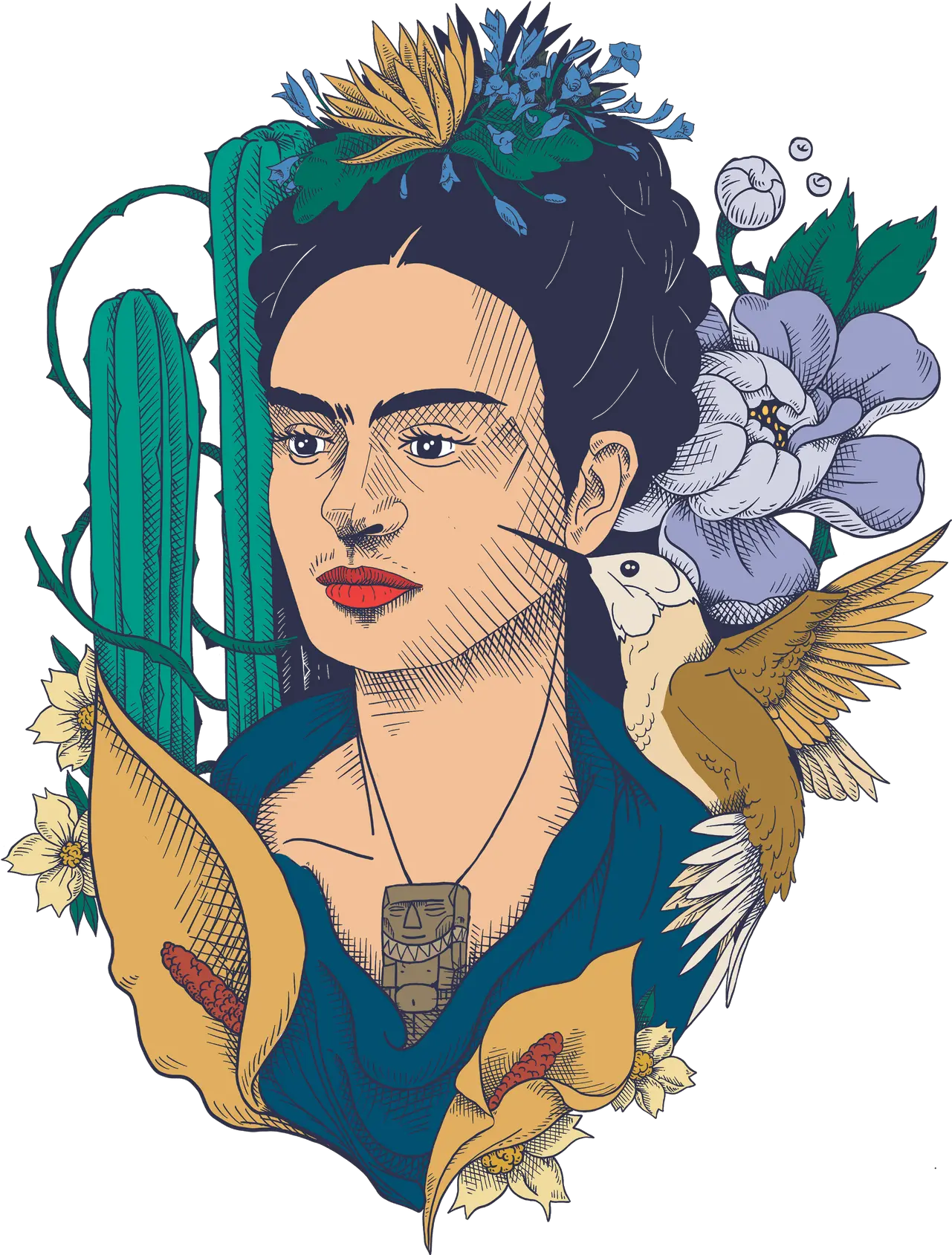 Home Hair Design Png Frida Kahlo Icon