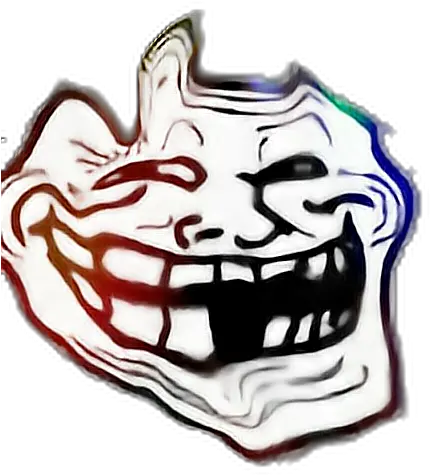 Trollface Sticker Black Mirror Meme Face Transparent Roblox Troll Face Png Meme Face Png