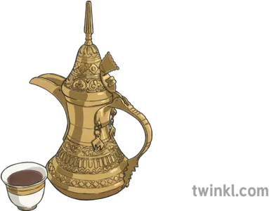 Arabic Coffee Pot Illustration Antique Png Coffee Pot Png