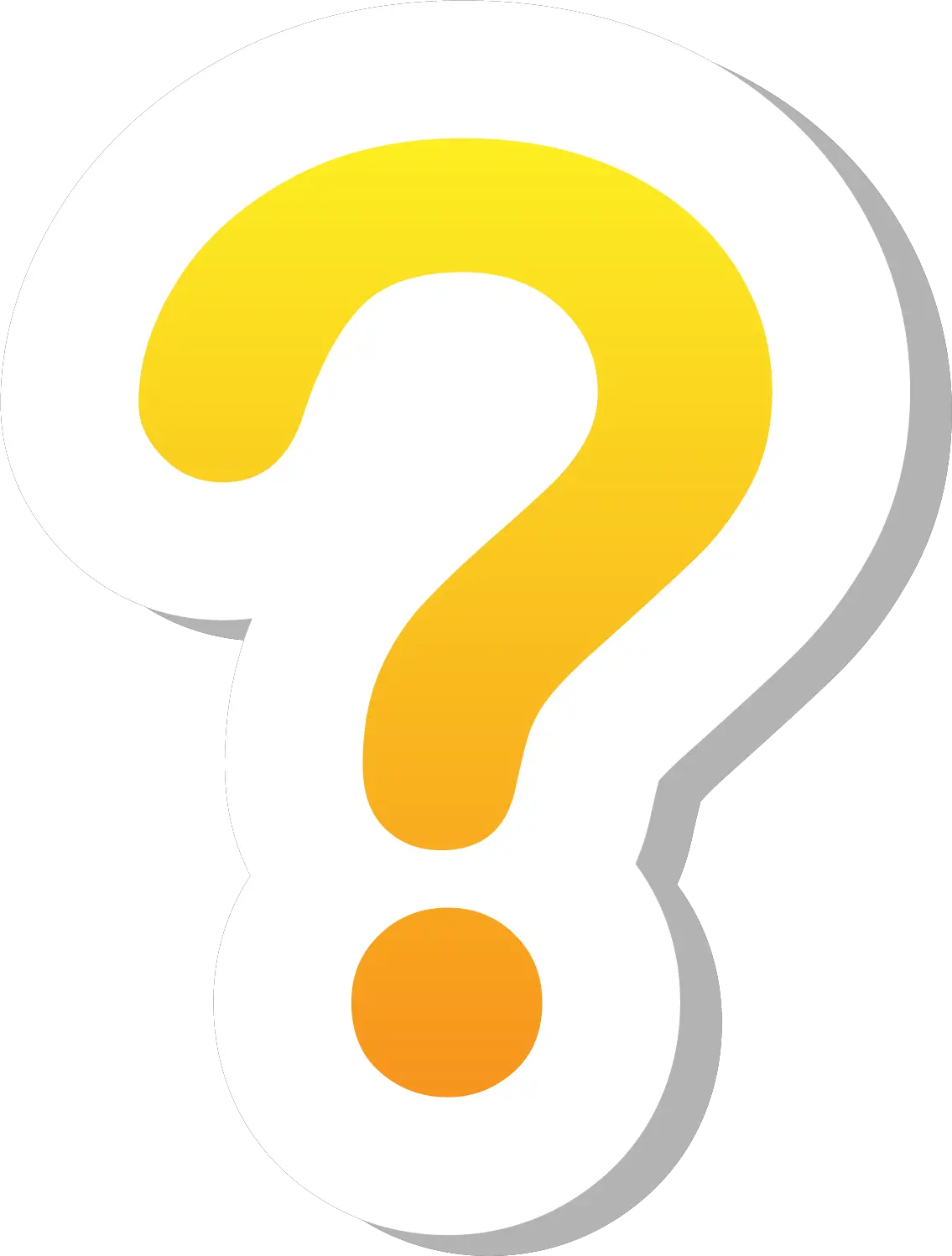 Orange Question Mark Png