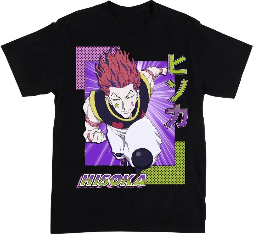 Hunter X Hisoka Black Tee Cartoon Png Hisoka Png