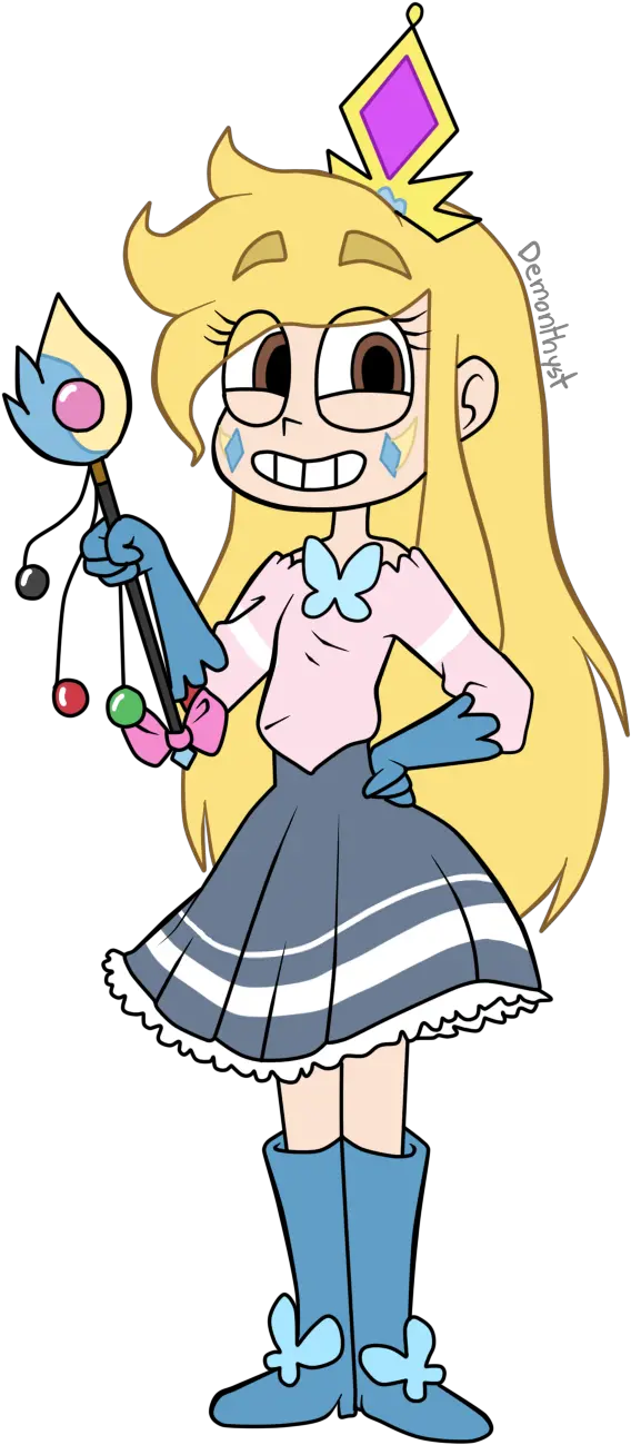 Download Hd She Has The Eyes And Eyebrows Transparent Png Star Vs The Forces Of Evil Crystal Butterfly Eyebrows Png