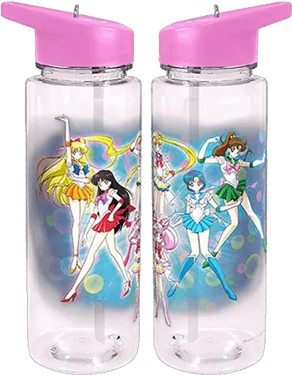 Sailor Moon Sailor Senshi Tritan Drink Bottle Plastic Bottle Png Sailor Moon Transparent