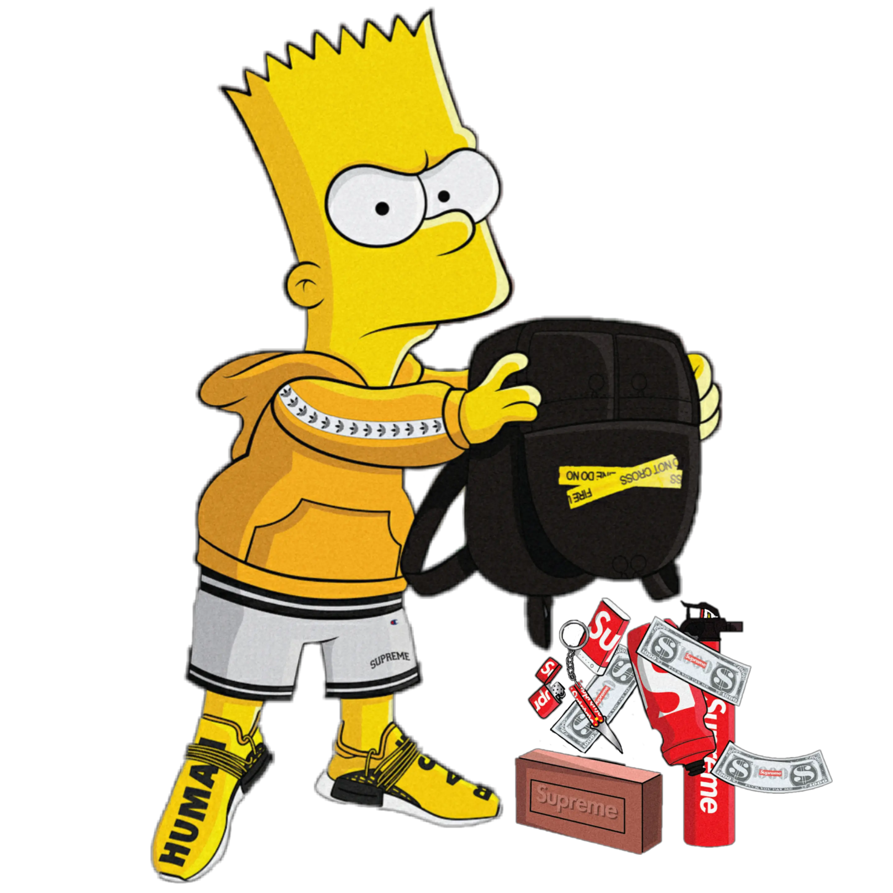 Bart Simpson Supreme Gucci Simpsons Bart Simpson Hype Beast Png Bart Simpson Png