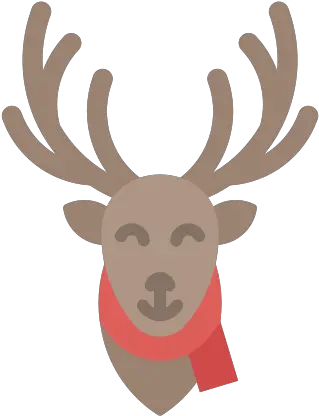 Christmas Deer Head Reindeer Icon Antler Png Deer Head Png