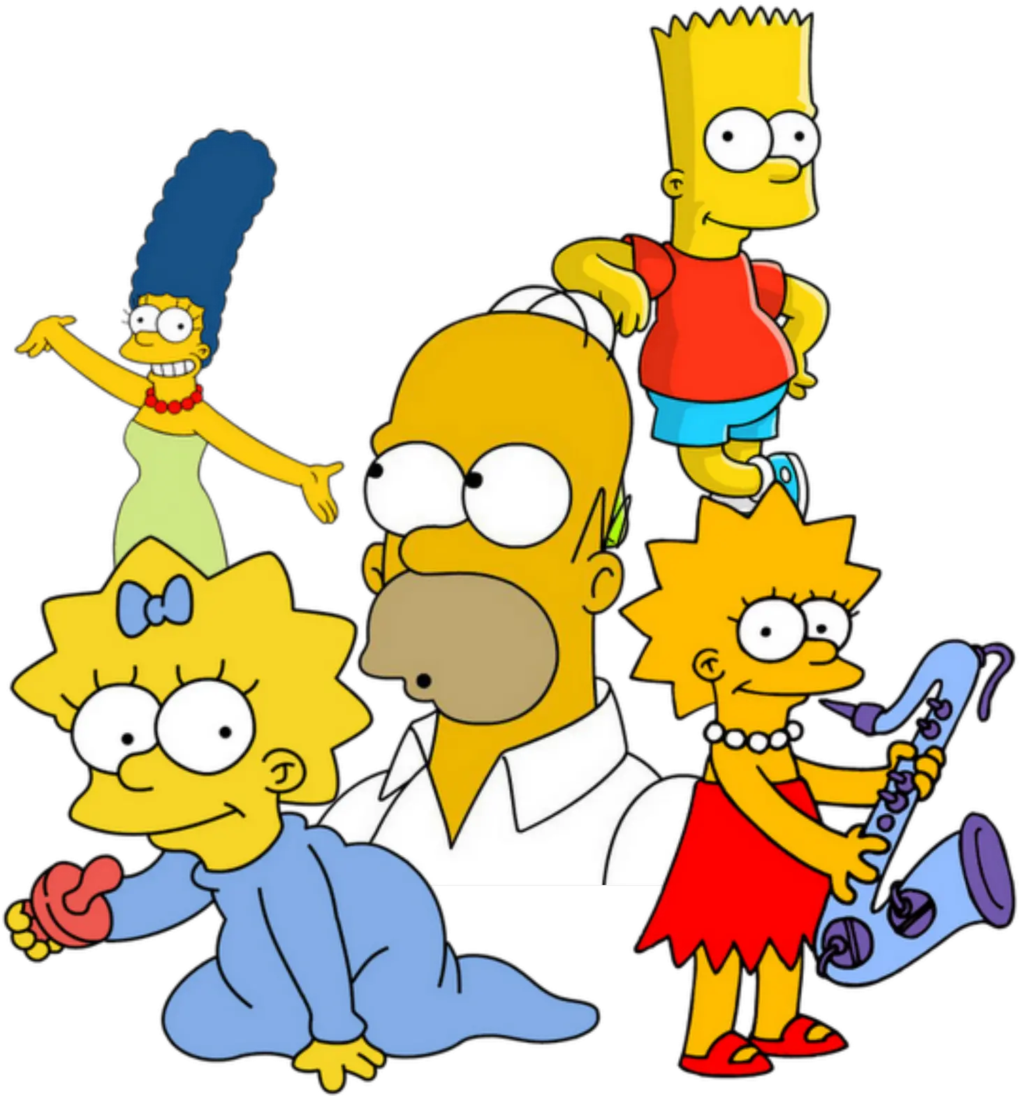 Maggie Simpson Bart Lisa Homer Behaviour Chart Png Bart Simpson Transparent