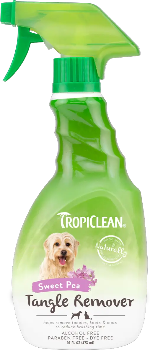 Tangle Remover Tropiclean Pet Products For Dogs And Cats Tropiclean Tangle Remover Png Dogs Transparent