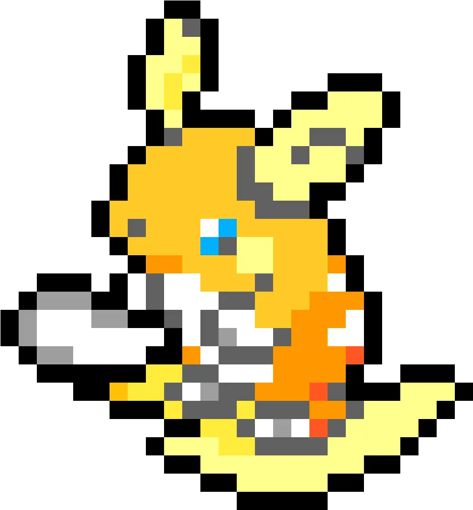 Alolan Raichu Alolan Raichu Pixel Art Png Raichu Png